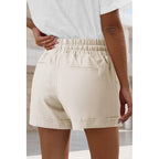 Womens High Waist Casual Shorts 2026 Summer Drawstring Cotton Shorts for Women Trendy(S-2XL)
