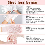 6 Pairs Hand Mask for Dry Cracked Hands,Nourishing Moisturizing Gloves,Hands Moisturizer for Deep Moisturizing,Silky Smooth Moisturizing Gloves,Hand Care Mask Set(A)