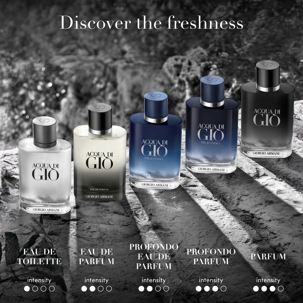 Armani beauty– Acqua di Giò – Eau de Toilette – Cologne Set for Men ($130 Value) – Full Size (1.7 Fl Oz) & Travel Size (0.5 Fl Oz)