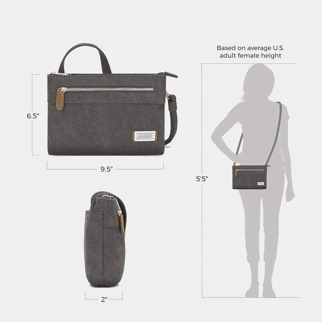 Travelon Women'S Anti-Theft Heritage Small Crossbody Cross Body Bag
