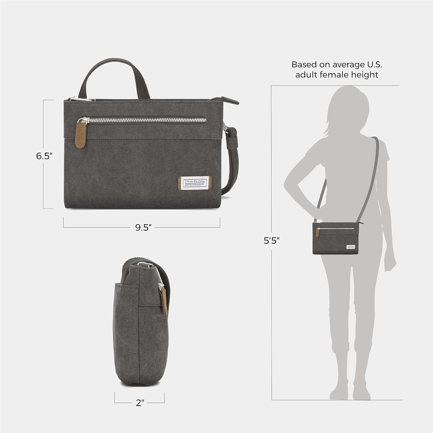 Travelon Women'S Anti-Theft Heritage Small Crossbody Cross Body Bag