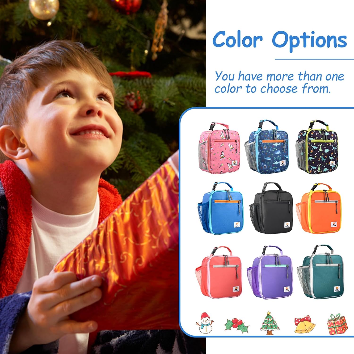 Lunch Box Kids,Premium Insulated Lunchbox For Girls Boys,Soft Mini Cooler Bag Back To School Thermal Reusable Lunch Bag For Work School Picnic (Blue)
