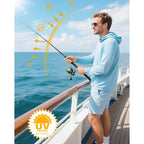 Runhit Upf 50+ Fishing Shirts For Men Long Sleeve Sun Protection Hoodie Lightweight Outdoor Workout Hiking Running Rash Guard
