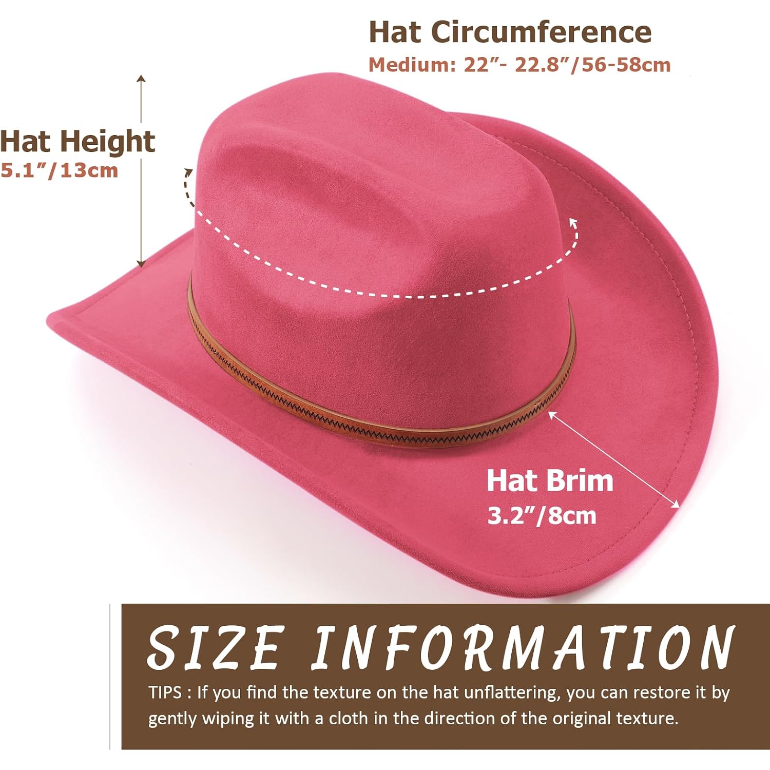 Western Cowboy Hats For Women Classic Felt Wide Brim Fedora Hat With Belt Buckle Retro Panama Hat Unisex Rolled Up Cap