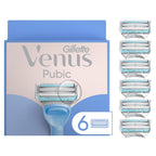 Gillette Venus Intimate Grooming Razors for Women, 6 Razor Blade Refills, Bikini Razors for Women