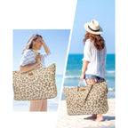 GLORIEROO Extra Large Beach Bag for Women - Sandproof Over-Size Carry On Beach Essentials Tote with 5 Pockets Gifts for Women