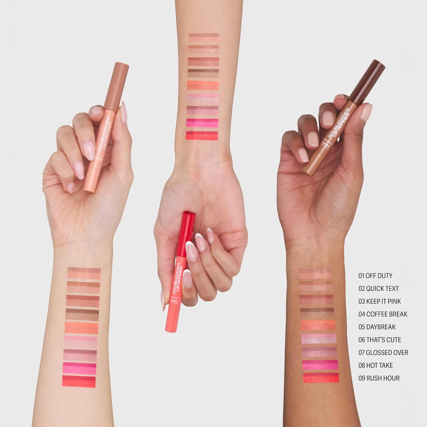 Sacheu DoubleDown Lip Definer — 2-in-1 Lip Liner & Balm — Long-Lasting Korean Make Up Lipstick with Satin Finish, Avocado Oil & Vitamin E (Keep it Pink)
