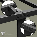 14Inch Metal Bed Frame,Twin Size Bed Frame With Storage Space,Heavy Duty Sturdy Mattress Foundation,Easy Assembly,No Box Spring Needed,Twin