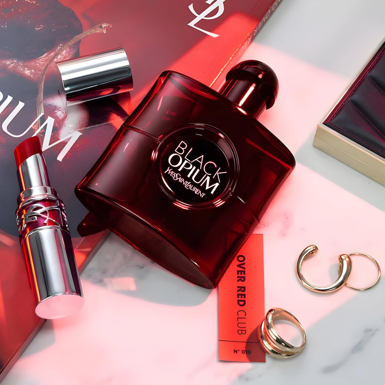 Black Opium Over Red by Yves Saint Laurent for Women - 3 oz EDP Spray