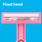 Gillette Venus Daisy Classic Disposable Razors for Women, 18 Count, Hair Removal for Women