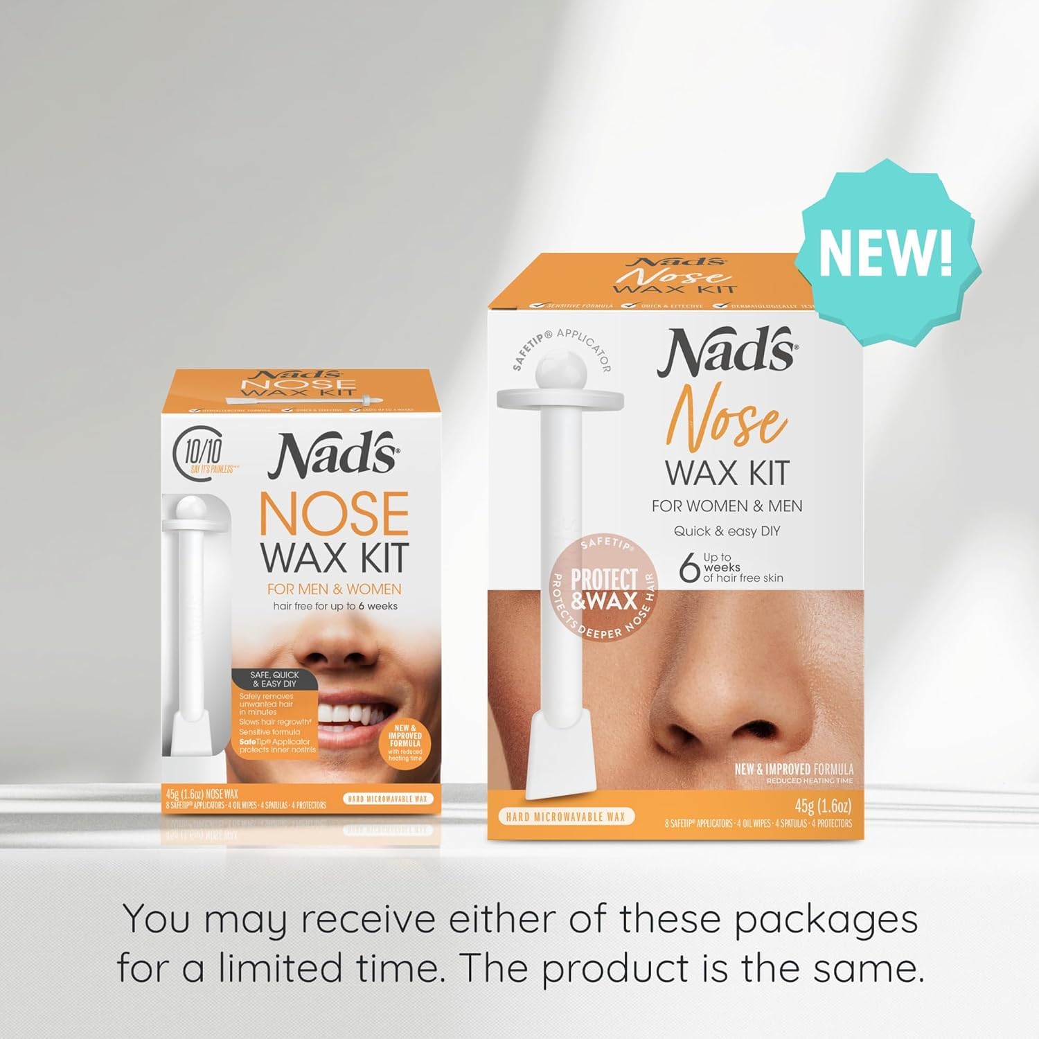 Nad's Nose Wax Kit for Men & Women - Waxing Kit for Quick & Easy Nose Hair Removal, 1 Count