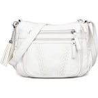 Volganik Rock Crossbody Bag For Women With Tassel Ladies Soft Pu Leather Purses And Handbag Pocketbooks