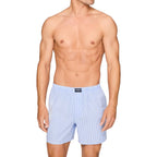 Men'S Underwear, Cotton Woven Boxers For Men, Breathable Boxer