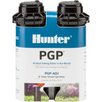 Hunter Pgp-Adj 3/4" Rotor Lawn Sprinkler Head, 22-52 Ft, 4In Pop-Up, 2 Pack