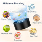 KOIOS Smoothie Blender, 900W Personal Blender for Shakes and Smoothies for Kitchen with 2 Portable Cups 22oz, Single Serve Smoothies Maker Mixer for Juices, Nutritious Recipe, Grey Blue