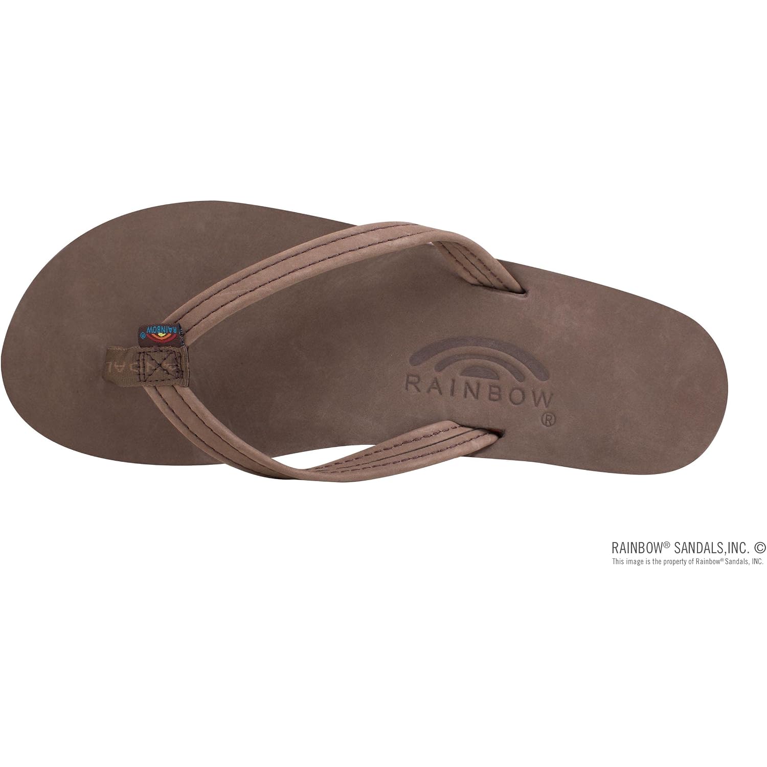Rainbow Sandals Women'S Single Layer Leather Sandal Narrow Strap