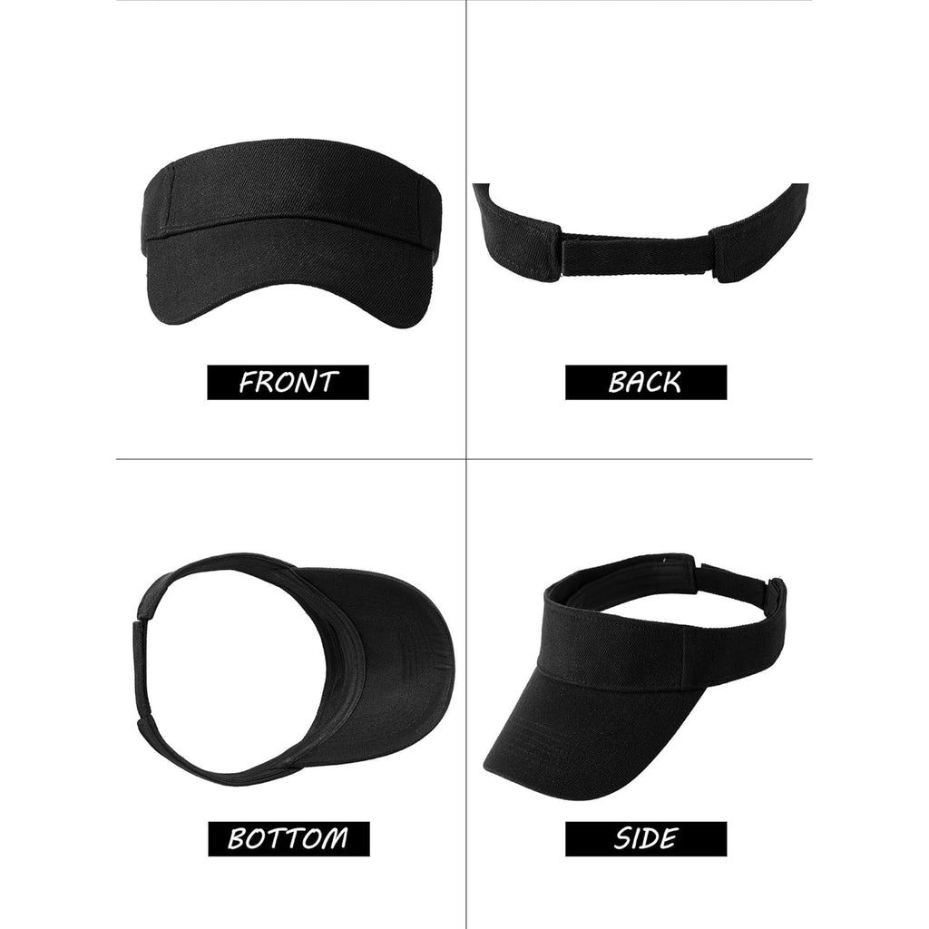 10 Pieces Sports Sun Visor Hats Adjustable Visor Cap Athletic Visor Hat for Men Women Multicoloured
