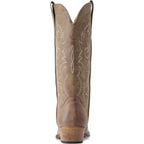 IUV Cowboy Boots for Women Mid Calf Fashion Cowgirl Boots with Embroidery Western Snip Toe