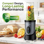 Koios Smoothie Blender For Kitchen, 900W Personal Blender For Smoothies Shakes 14Pcs With 3 Portable Cups 23Oz + 17Oz, Single Serve Smoothies Maker Mixer For Juices Frozen Drinks, Grey Blue