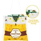 Disposable Wasp Traps Outdoor Hanging 4 Pack | Yellow Jacket Trap, Carpenter Bee Traps For Outside, Wasp & Hornet Traps Catcher Killer For Outdoor Patio Garden