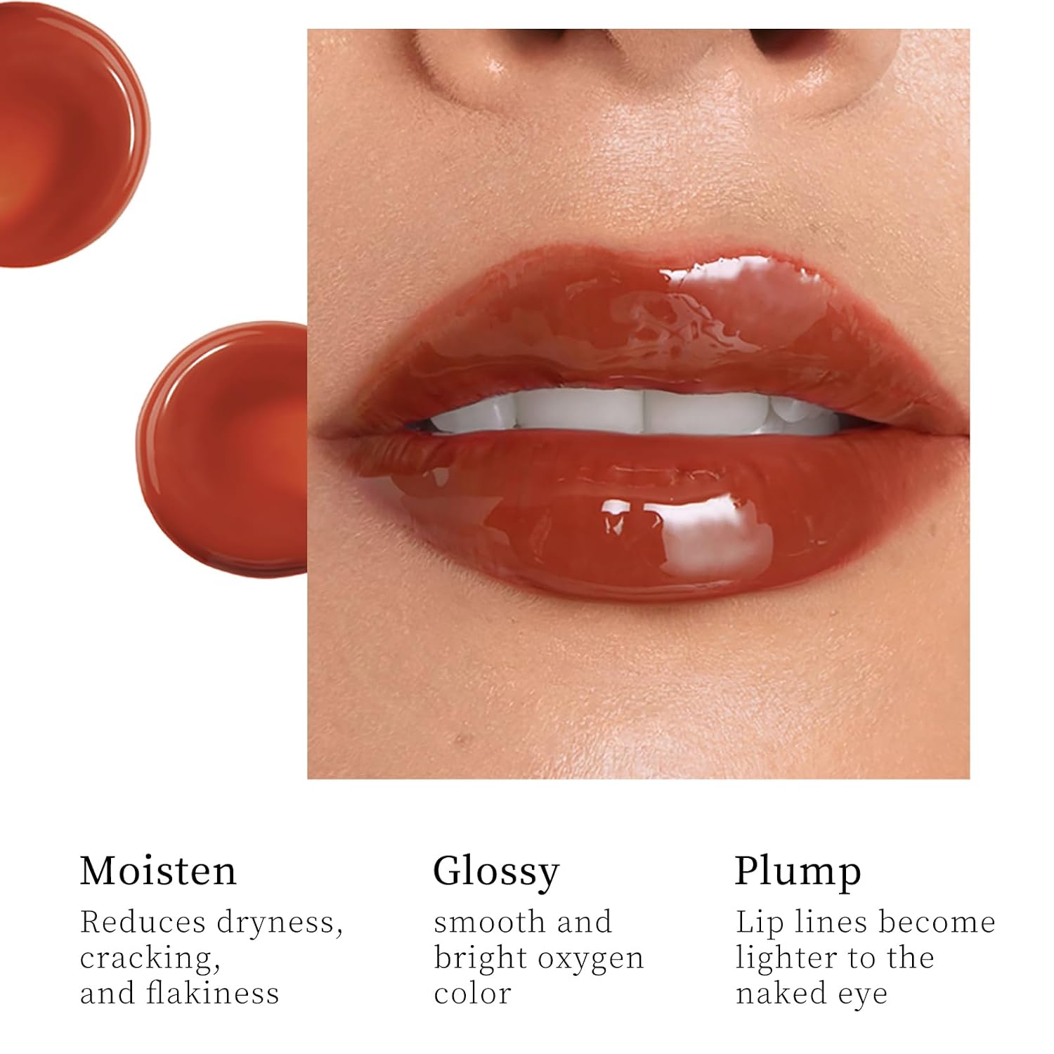 Lip Jam Hydrating Lip Gloss | Glitter Glossy Plumping Lipgloss | High Shine Glass Finish Nude Colors Shiny Jelly Liquid Lipstick For Women (5 Colors Set)