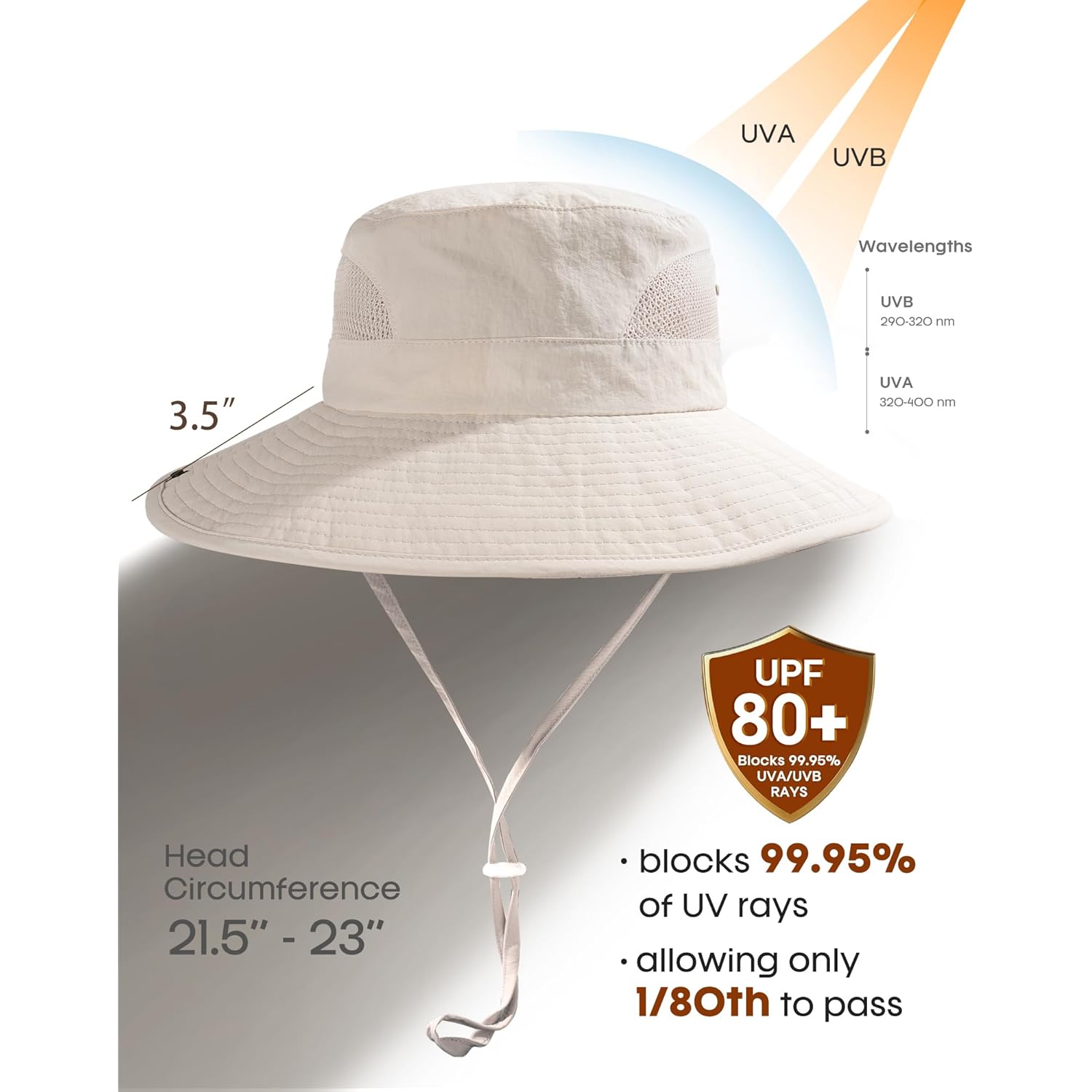 FURTALK Womens Sun Hat with Ponytail Hole Beach Hiking Summer Wide Brim UPF 80+ Outdoor Protection Foldable Bucket Hat