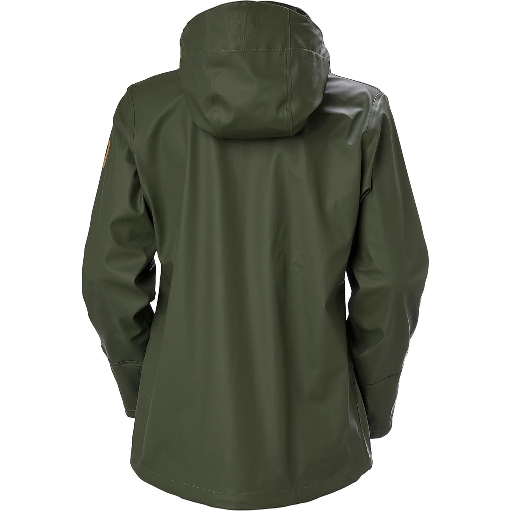 Helly Hansen Luna/Gale Rain Jacket - Waterproof Windbreaker - Neoprene Cuffs & Pockets - Adjustable Packable Hood