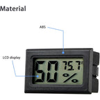 4-Pack Mini Digital Temperature Humidity Meters Gauge Indoor Thermometer Hygrometer Lcd Display Fahrenheit (℉) For Reptile Tank,Jars,Guitar Case,Greenhouse, Garden, Cellar, Fridge, Closet