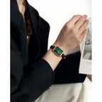 Lola Rose Dainty Women'S Wrist Watch: Green Malachite Dial, Wrapped By Stylish Gift Box, Elegant Present For Ladies And Loved Ones