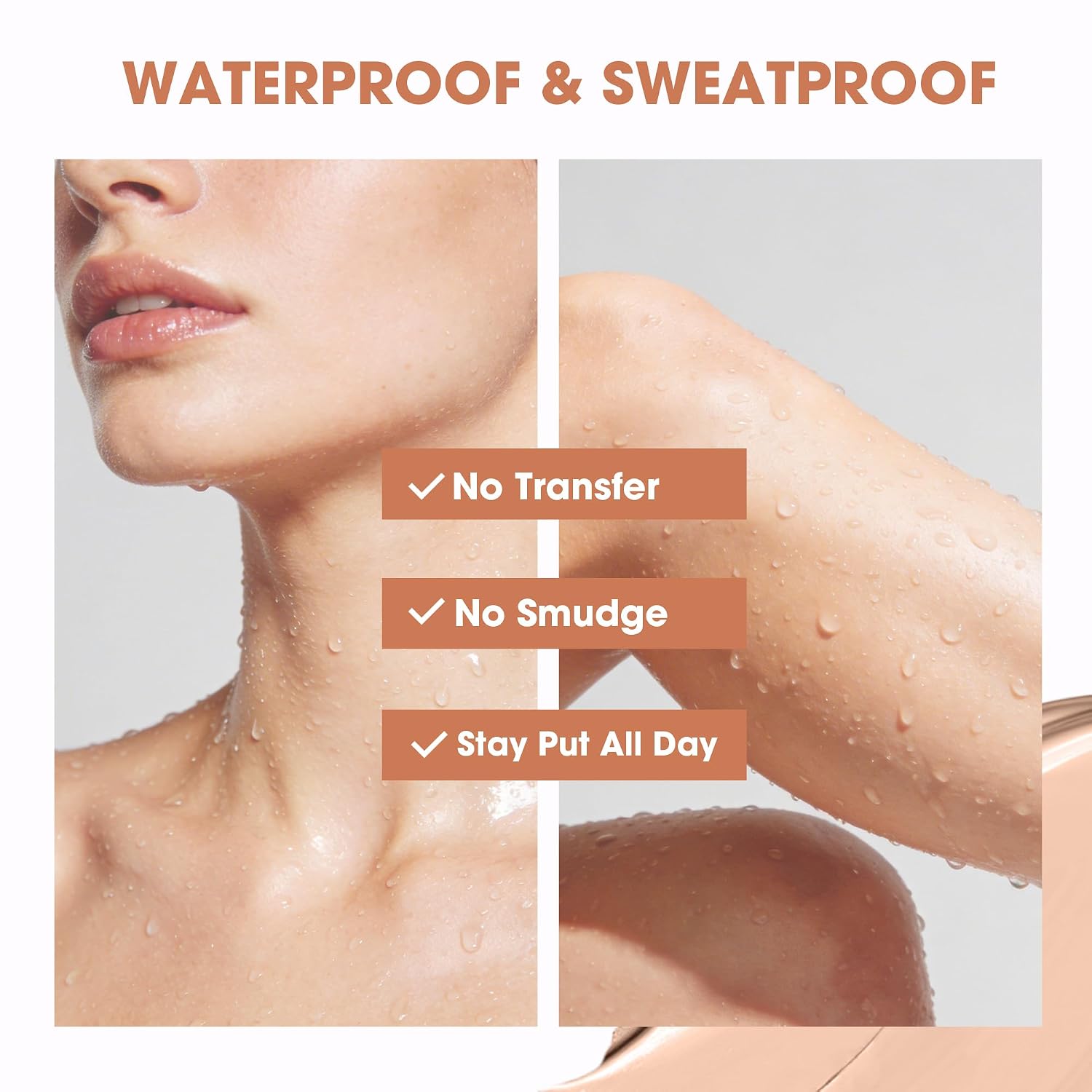 Body Coverage Perfector With Makeup Brush, Tattoo Cover Up Makeup Waterproof Sweatproof For Leg Arm Body Make Up, Tattoo Concealer Coverage Scar Bruise Dark Spots For All Skin, 3.53 Oz Medium Radiance