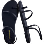 Cushionaire Chai Strappy Flip Flops For Women, Comfortable Casual Women Sandals With Memory Foam