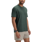 Ododos Men'S Performance T-Shirt - Odstratum Tech Tee, Ultra Soft Moisture Wicking Upf 50+ Fitness Shirts - The Ascent Series