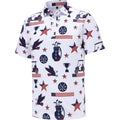 Men's Golf Polo Shirts Short Sleeve Performance Moisture Wicking Dry Fit Funny Golf Polo Shirts for Men