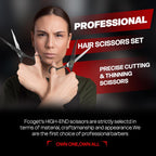 Professional Hair Cutting Scissors, High-End Japanese 440C Stainless Steel Hair Cutting Shears With Sharp Edge Blades, 6.8 Inch Hair Scissors, Right Hand Scissors For Salon, Home, Pet