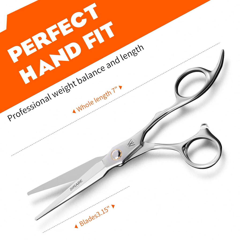 High-End Professional Hair Cutting Scissors Shears - Ultra Sharp Blades For Precise Cutting - Barber Shears Haircut Scissors 440C Stainless Steel For Salon Hairstyling & Home Hairdressing