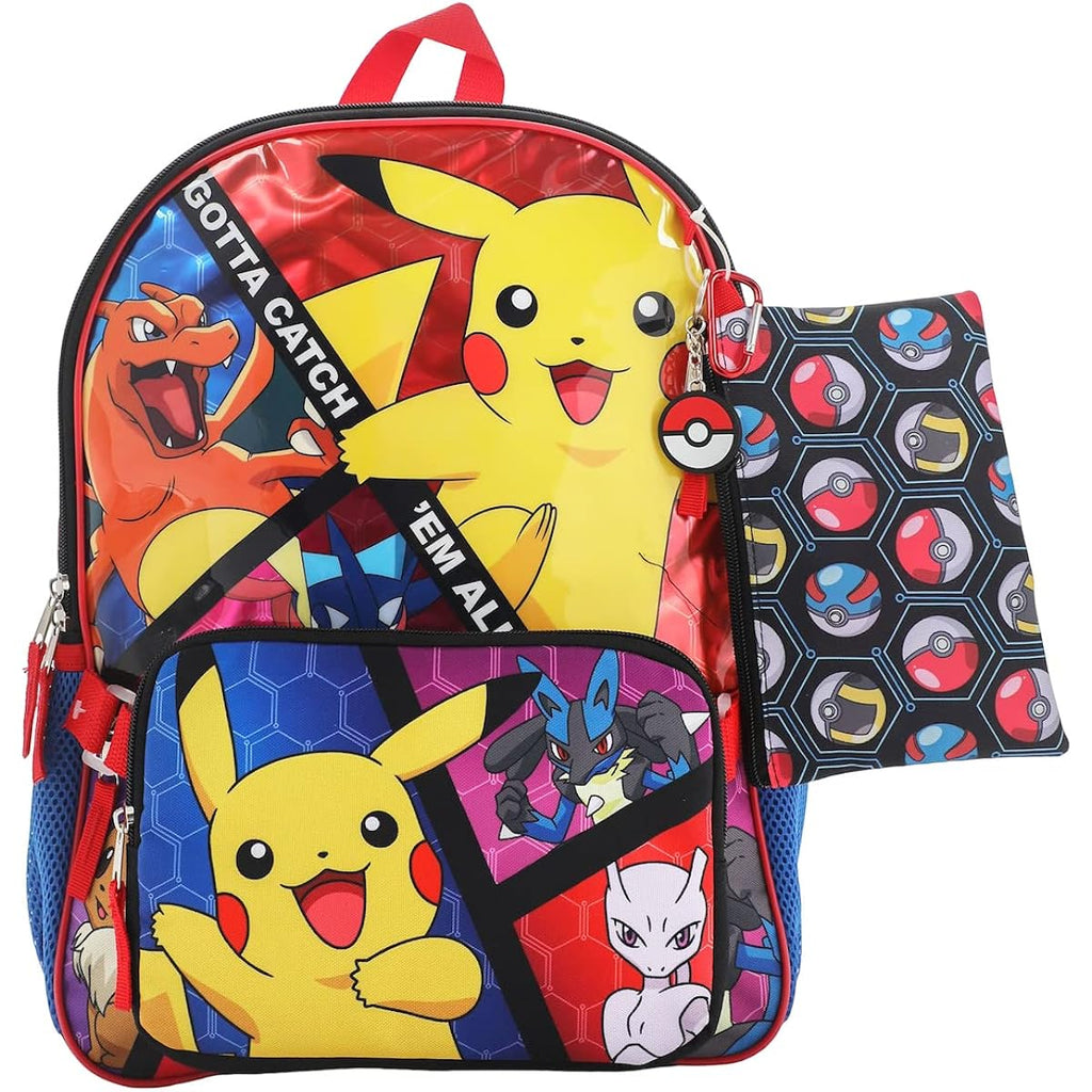 Bioworld, Boys, Youth Five-Piece Backpack Set (Little Kid/Big Kid), Aop, One Size