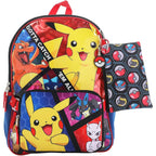 Bioworld, Boys, Youth Five-Piece Backpack Set (Little Kid/Big Kid), Aop, One Size