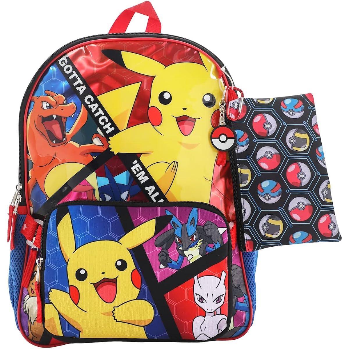 Bioworld, Boys, Youth Five-Piece Backpack Set (Little Kid/Big Kid), Aop, One Size