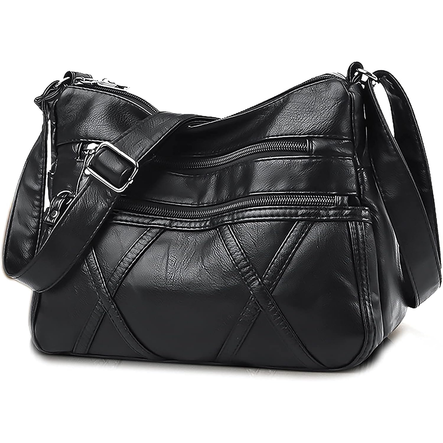 Gladdon Small Crossbody Bags For Women Shoulder Purses Vegan Cross Body Bag | Small Classic Crossbody,Washed Pu Leather,Multiple Pockets,Comfortable,Smooth Zippers,Lightweight,Everyday Bag,All Seasons