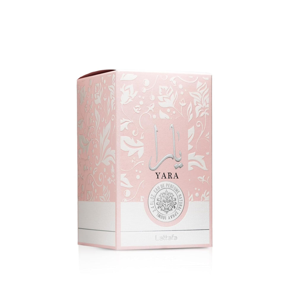 Lattafa Yara - Vanilla, Gourmand, Fruity, Floral - Eau De Parfum Long-Lasting Fragrance For Women, 3.40 Ounce / 100 Ml