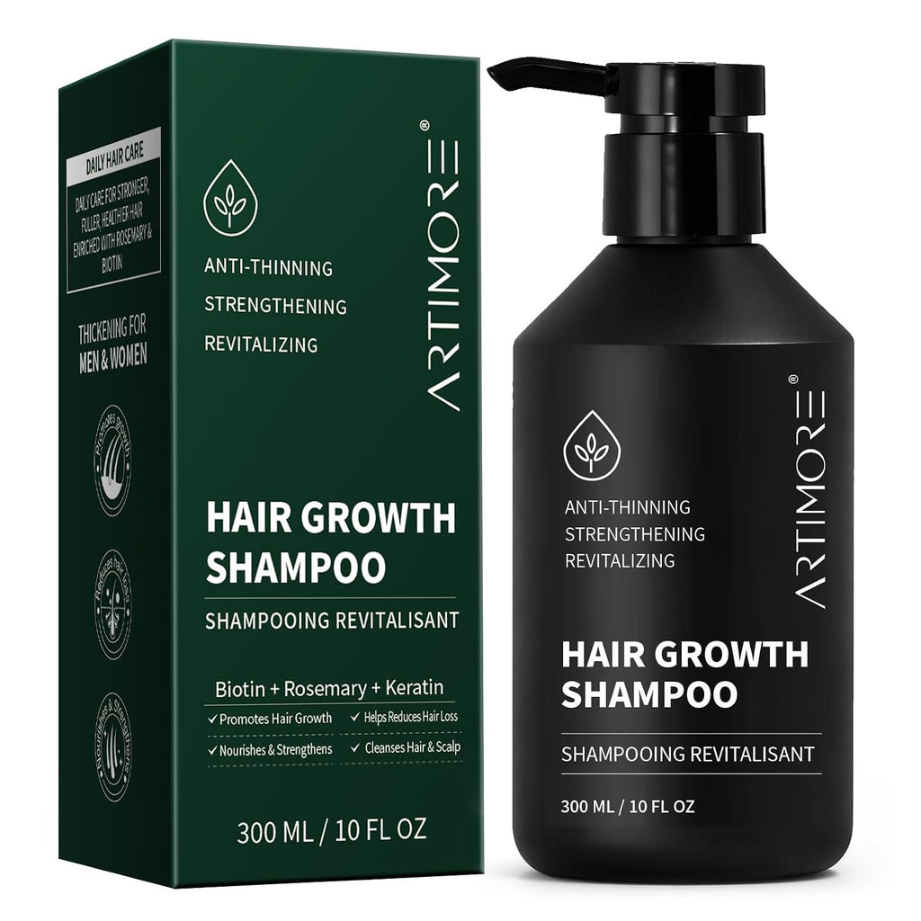 Biotin Rosemary Shampoo For Hair Growth, Strengthening For Thinning Hair Women & Men, Supports Scalp Health & Reduces Breakage (300Ml, Shampoo)