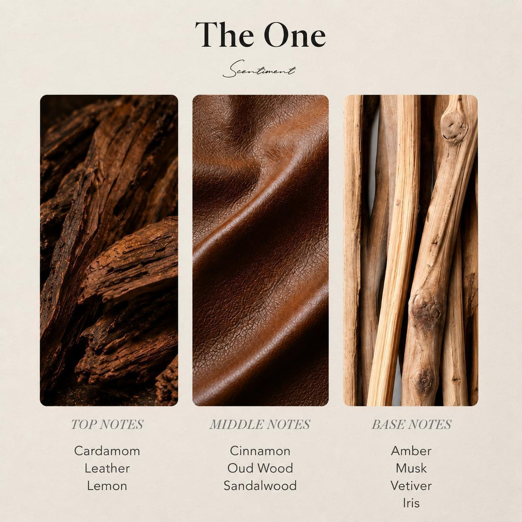 Scentiment The One Diffuser Oil - Premium Hotel Scent With Notes Of Cardamom, Leather, Lemon With Cinnamon & Sandalwood Home Scent, Hotel Fragrance Oil Diffuser Refill - 0.68 Fl Oz (20 Ml)