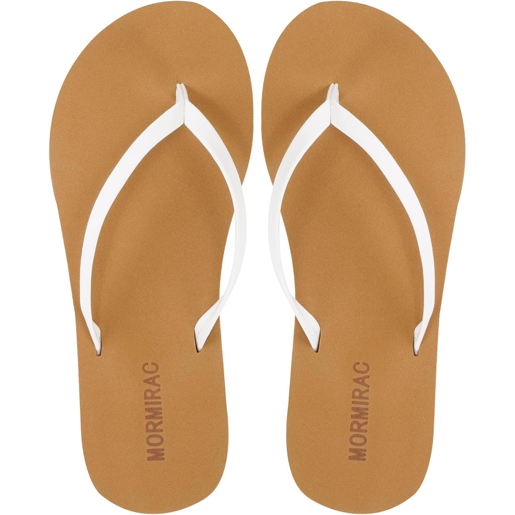 Womens Slim Leather Comfortable Flip Flops Summer Beach Thong Sandals Arch Support Non Slip