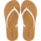 Womens Slim Leather Comfortable Flip Flops Summer Beach Thong Sandals Arch Support Non Slip