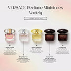 Versace Perfume For Women Gift Set –Mini Variety Splashes, 5 Piece 0.17 Oz Each