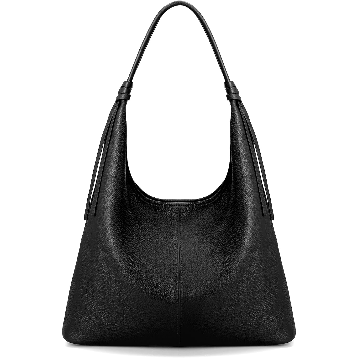 Befen Genuine Leather Slouchy Hobo Purses For Women, Top Grain Real Leather Tote Handbags Shoulder Satchel With Tassel Ribbon