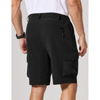 Coofandy Mens Casual Shorts 9" Lightweight Cargo Shorts For Golf Hiking Work Fishing With 5 Pockets
