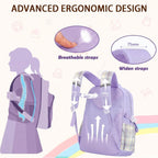 Girls Backpack,Cute School Backpack For Girls Kids Teens | Kawaii Bookbag For Primary Elementary