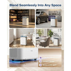 Avylo Dehumidifier For Basement With Pump And Hose, Max 90 Pints/D, White | Energy Star Most Efficient 2025,5000 Sq.Ft Dehumidifier,Top Mounted 2.11Gal Tank,3 Drainage Option,Auto Shut Off,Auto Defrost