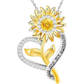 Anniversary Birthday Gifts for Women,Christmas Gifts for Women,Sunflower Necklace,18K Gold Plated You Are My Sunshine Necklace,Mothers Day Gifts for Wife,Girlfriend,Mom, Daughter,Sister
